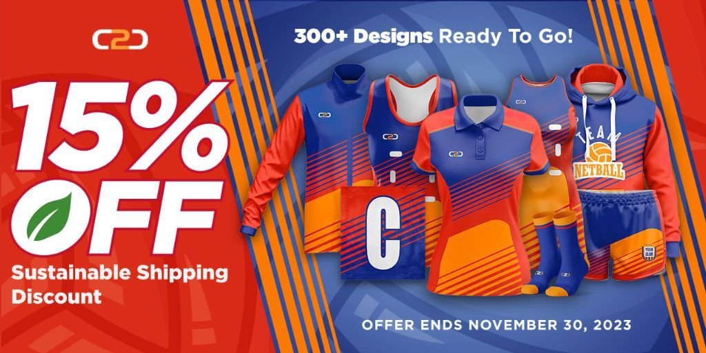 C2C Early Bird Offer November: 15% OFF Sea Freight Special for Next Season Team Uniforms