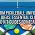 Custom Pickleball Uniforms: Design Ideas, Essential Clothing, and Kit Guides for Teams
