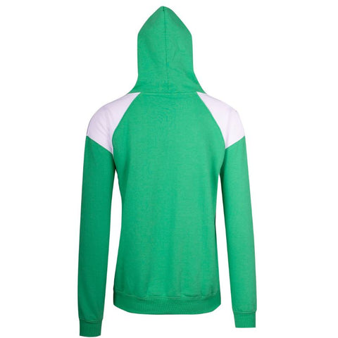 Mens Shoulder Contrast Zip Hoodie