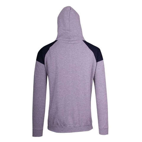 Mens Shoulder Contrast Zip Hoodie