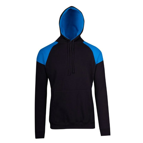 Mens Shoulder Contrast Zip Hoodie