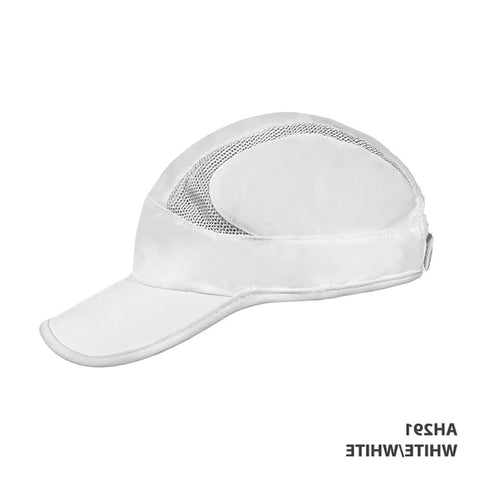 Runner Cap — White/White (left)
