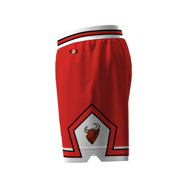 Chicago Deluxe Core Red Basketball Shorts Pockets Plus Lining Design Your Own Custom