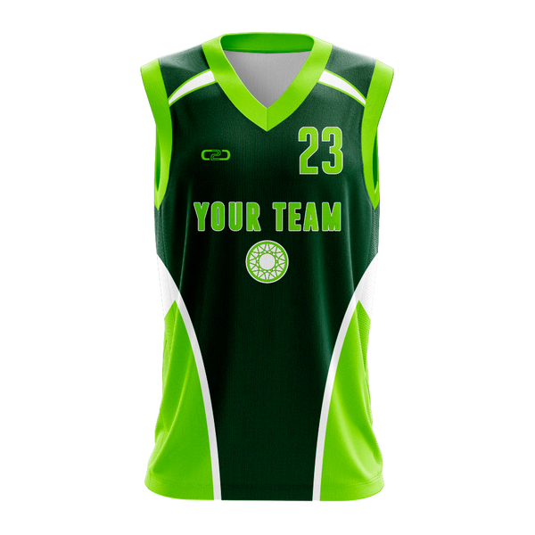 Custom STRIPE Core Basketball Singlet Front View