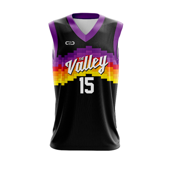 Custom VALLEY 21 Core Basketball Singlet Front View