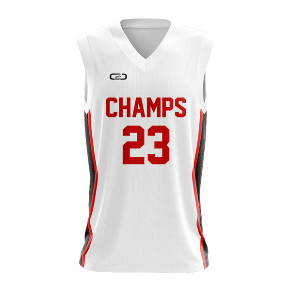 Custom Cardinal 21 Core Basketball Singlet Front View