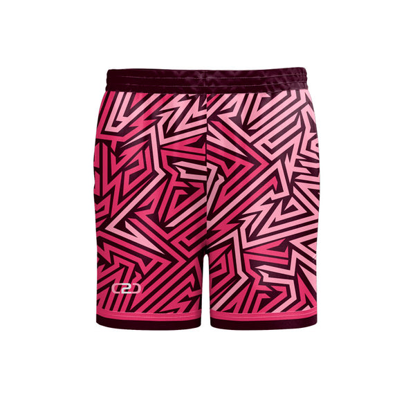 Custom Mythic Basketball Shorts Mid Thigh Front View