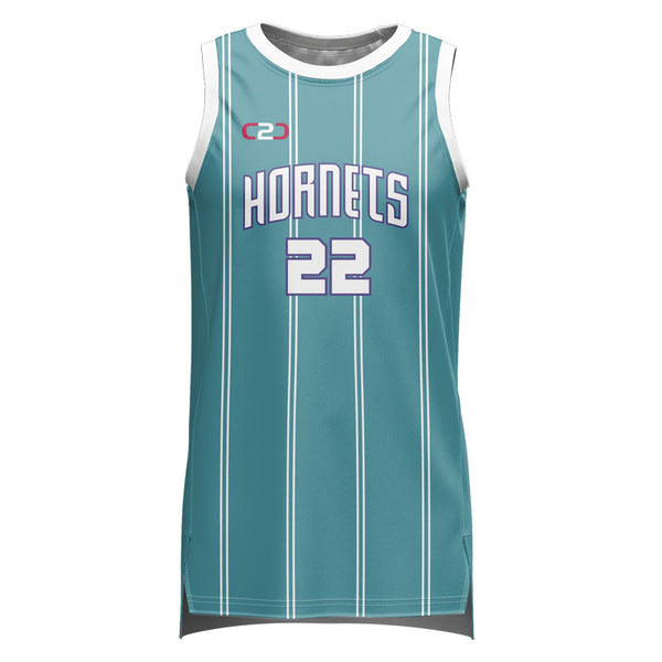 Custom Hornets Slimfit Hp Split Basketball Singlet