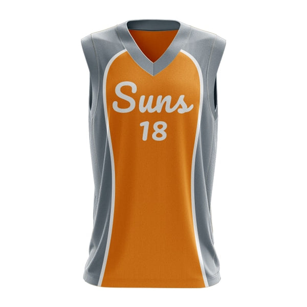 Custom Phoenix Suns Basketball Singlet Front View