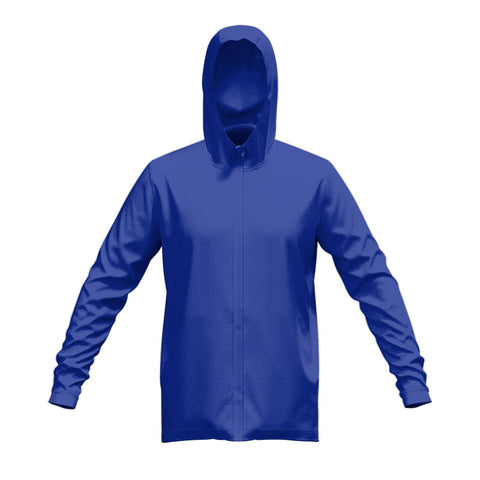 Glide Tech Zip Hoodie Royal Front View