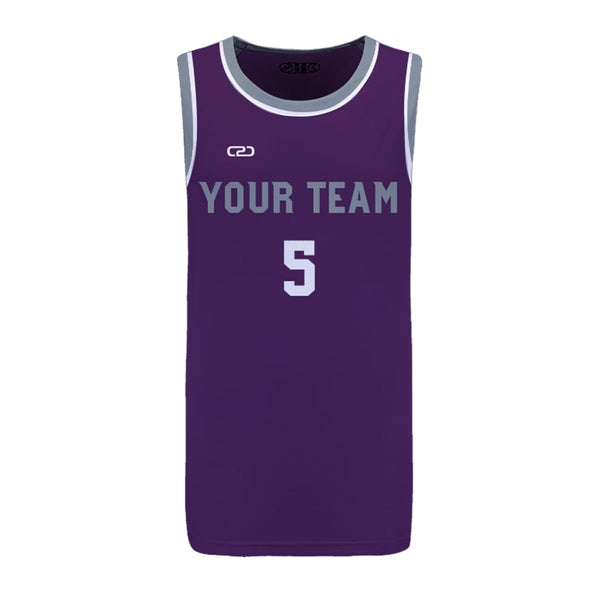 Custom KINGS Icon HP Split Basketball Singlet Front View