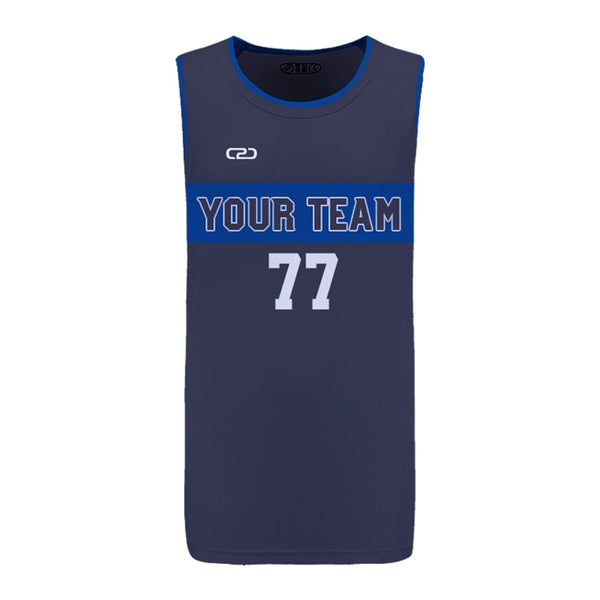 Custom MAVERICKS Icon HP Split Basketball Singlet Front View